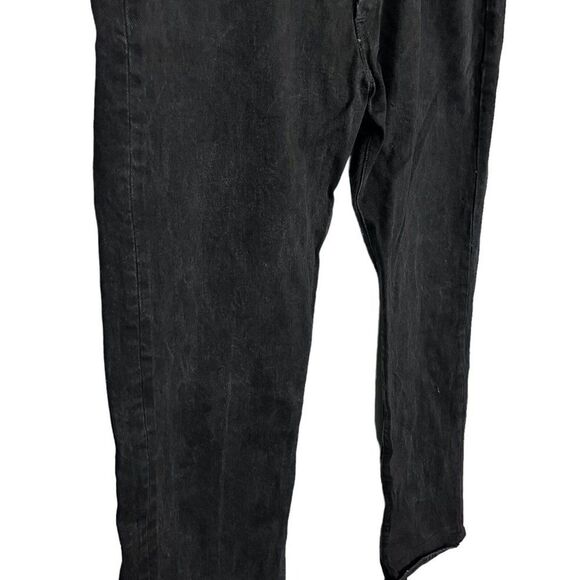 Levis Levi Strauss 501 Mens Black Button Fly Red Tab Straight Leg Jeans 40 x 30 - Picture 6 of 16